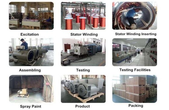 comprar Double Bearing Alternator with 110V-480V Voltage Range AVR SX460 AS440 and 20 Years Life Time for Industrial Power Generation online manufacture